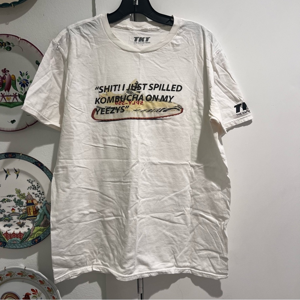 The Kaplan Twins Yeezy Spilled on my Kombucha Tshirt